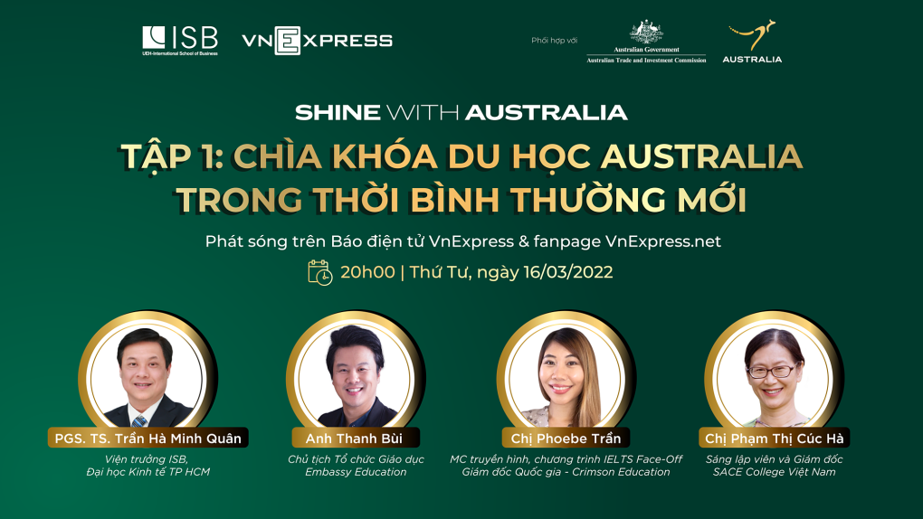 Các chuyên gia chia sẻ tại tọa đàm Chìa khóa du học Australia hậu Covid-19.