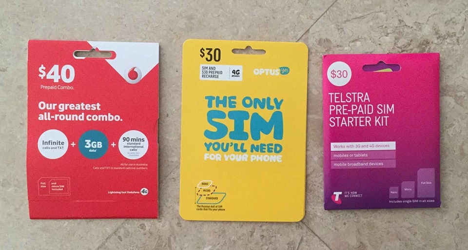 Telstra, Optus và Vodafone là 3 nhà mạng được nhiều du học sinh Việt sử dụng Telstra, Optus và Vodafone là 3 nhà mạng được nhiều du học sinh Việt sử dụng
