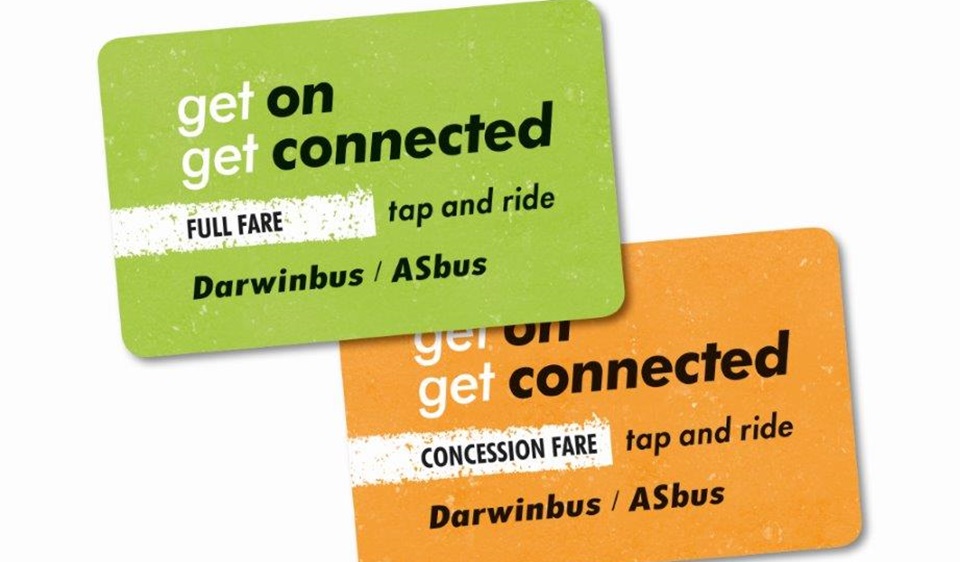 Tap and Ride là thẻ đi lại chính tại Lãnh thổ Bắc Úc