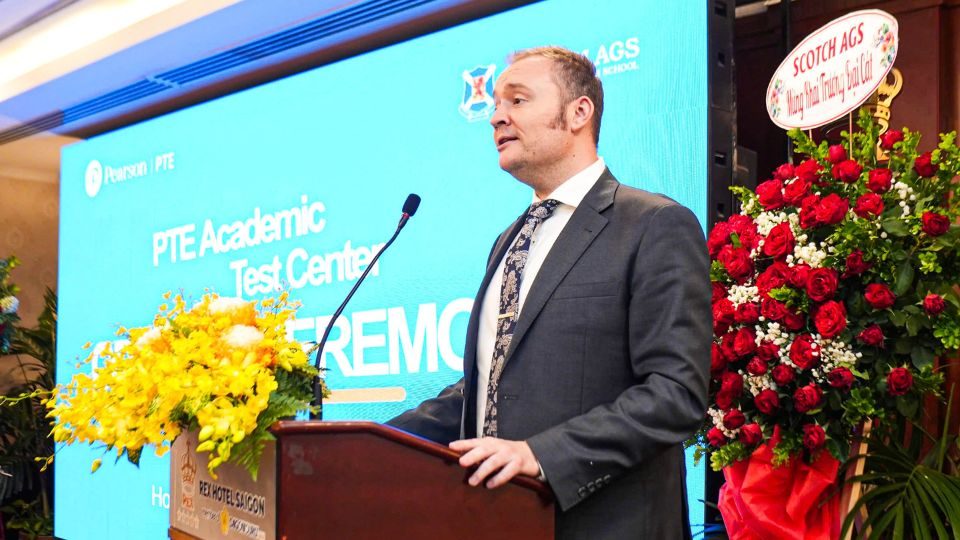 Ông Matthew Lampkin, Giám đốc PTE khu vực Châu Á chia sẻ tại PTE Roadshow 2025 Ông Matthew Lampkin, Giám đốc PTE khu vực Châu Á chia sẻ tại PTE Roadshow 2025